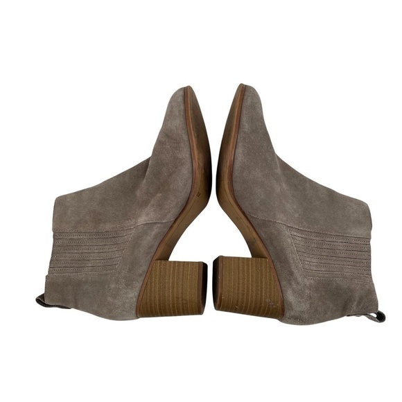 INC International Concepts Gray Suede Fainn Ankle Boots Size 8 1/2 Women’s - Picture 5 of 10